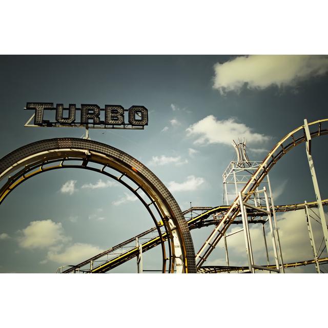 Roller Coaster by Redrex - Wrapped Canvas Photograph 17 Stories Size: 61cm H x 91cm W on Productcaster.