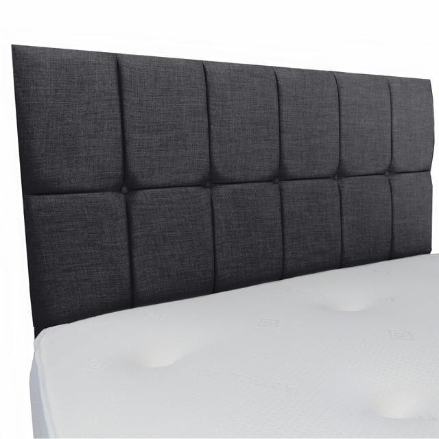 Gentner Upholstered Headboard 17 Stories Colour: Charcoal, Size: Super King (6') on Productcaster.