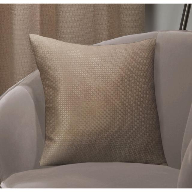 Holbrook Iviana Cushion Cover 17 Stories Colour: Taupe on Productcaster.