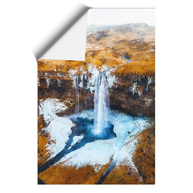 Seljalandsfoss Waterfall in Iceland Vol.2 - Unframed Graphic Art East Urban Home Size: 42cm H x 30cm W x 0.1cm D on Productcaster.