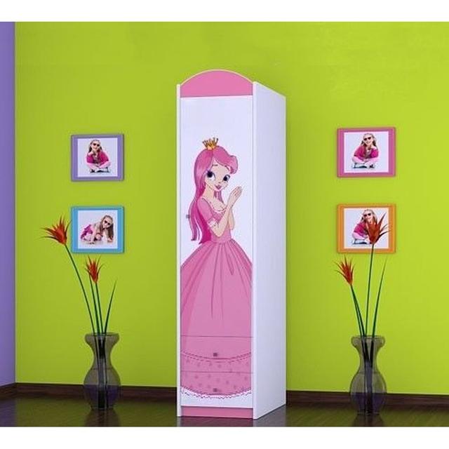 Trahan 1 Door Wardrobe Isabelle & Max Colour: Pink on Productcaster.