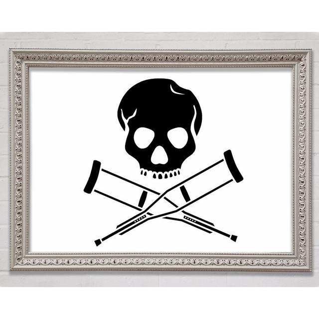 Jackass Skull N Bones B N W - Druck Bright Star Größe: 100cm H x 141,4cm B x 3cm T on Productcaster.