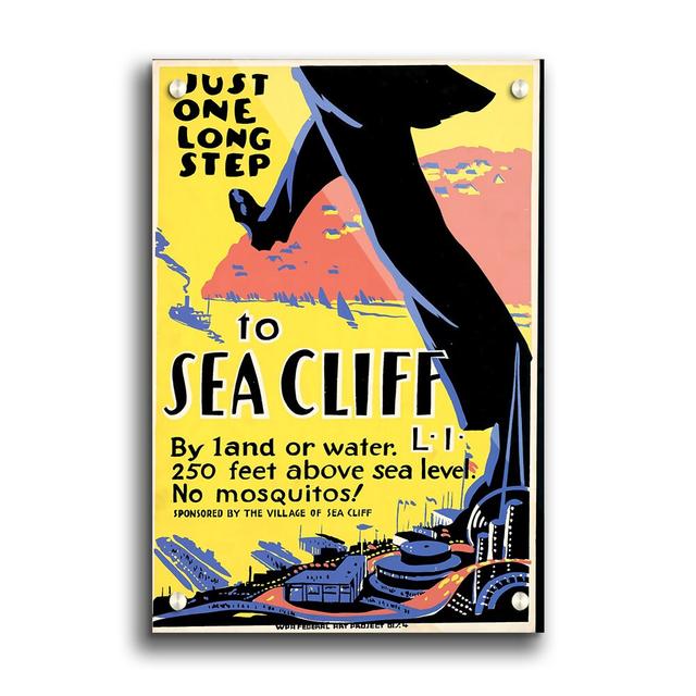 Sea Cliff - Unframed Graphic Art Print on Paper East Urban Home Size: 29.7cm H x 21cm W on Productcaster.