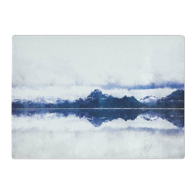 Tempered Glass the Twin Lakes in Colorado Painting Chopping Board East Urban Home Size: 20 cm x 28.5 cm on Productcaster.