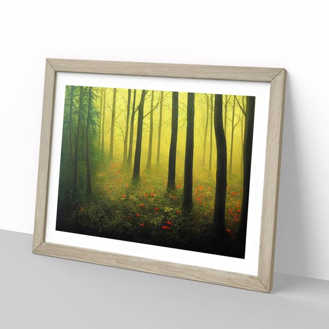 Painted Forest Vol.1 - Picture Frame Painting Alpen Home Size: 25cm H x 34cm W x 2cm D, Format: Oak Framed on Productcaster.