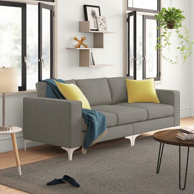 4-Seater Sofa by Zipcode Design, Upholstery: Slate, Scatter Cushions Included: No on Productcaster.