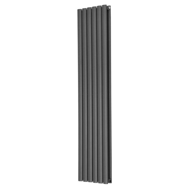 Shoshana Vertical Single Oval Panel Radiator Belfry Heating Size: 160cm H x 35.4cm W, Radiator Colour: Anthracite, Panels: 1 on Productcaster.