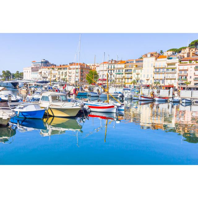 Old Port of Cannes by Gianliguori - Wrapped Canvas Photograph Breakwater Bay Size: 81cm H x 122cm W x 3.8cm D on Productcaster.