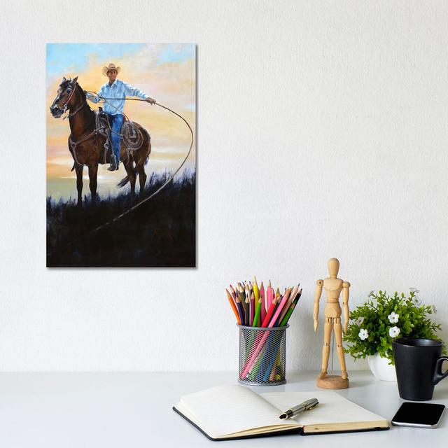 Rancher by Jan Perley - Wrapped Canvas Gallery-Wrapped Canvas Giclée Natur Pur Size: 30.48cm H x 20.32cm W x 1.905cm D on Productcaster.