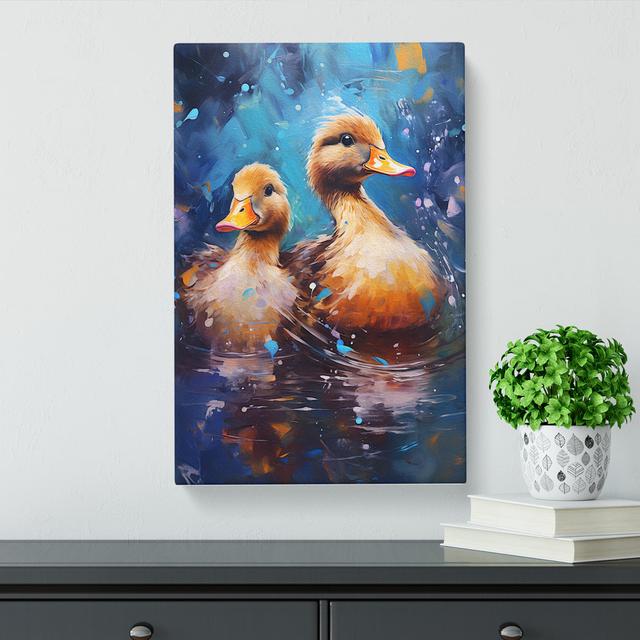 Duck Expressionism No.2 - Art Prints on Canvas Brambly Cottage Size: 60cm H x 40cm W x 3cm D on Productcaster.