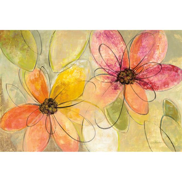 Neon Floral V2 by Silvia Vassileva - Wrapped Canvas Art Prints ClassicLiving Size: 20cm H x 30cm W x 3.8cm D on Productcaster.