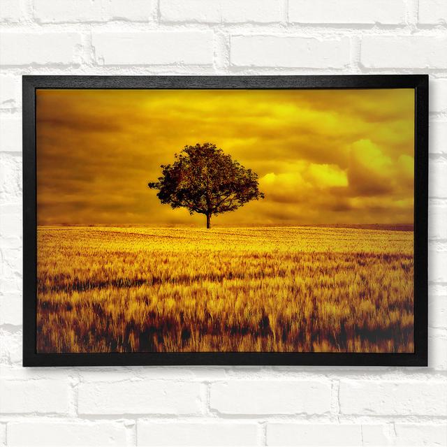 Gold - Print Ebern Designs Format: Silver / Black Framed Paper, Size: 21cm H x 29.7cm W x 8cm D on Productcaster.