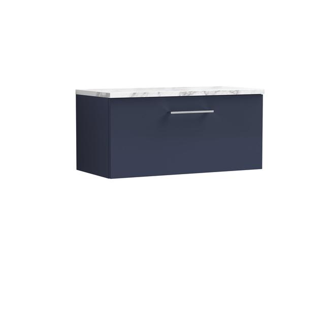 Arno 80.49cm Single Bathroom Vanity Base Only Nuie Base Finish: Midnight Blue on Productcaster.