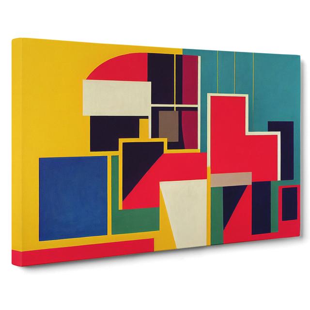 Dazzling Modern Abstract - Wrapped Canvas Graphic Art Metro Lane Size: 40cm H x 60cm W x 3cm D on Productcaster.