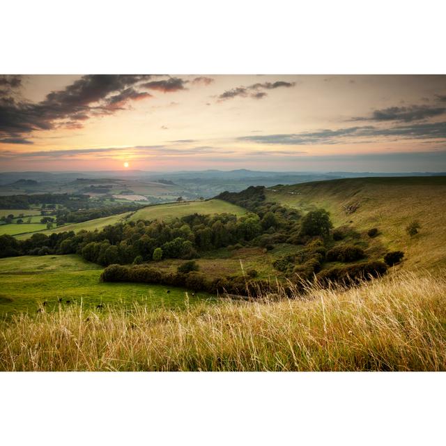 Sunset Over English Countryside by Blackbeck - Print Alpen Home Size: 81cm H x 122cm W on Productcaster.