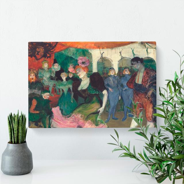 Dancing the Bolero by Henri de Toulouse-Lautrec - Wrapped Canvas Painting East Urban Home Size: 35cm H x 50cm W x 3cm D on Productcaster.