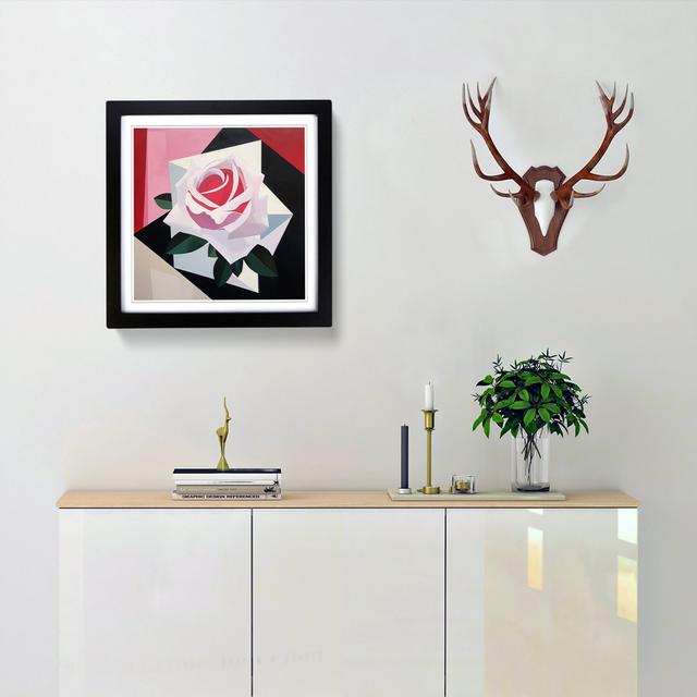 Rose Suprematism No.1 - Print Marlow Home Co. Frame Colour: Black on Productcaster.