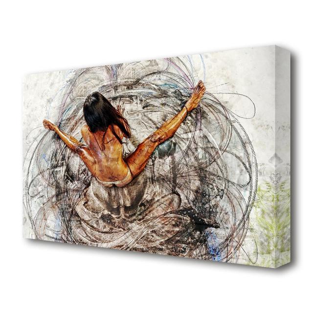 Contemporary Art Movement Dance - Wrapped Canvas Painting Print East Urban Home Size: 35.6 cm H x 50.8 cm W on Productcaster.