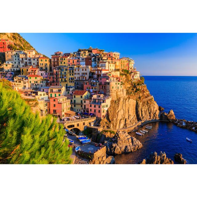 Longdale Cinque Terre, Italy by SCStock - Wrapped Canvas Photograph House of Hampton Size: 81cm H x 122cm W x 3.8cm D on Productcaster.