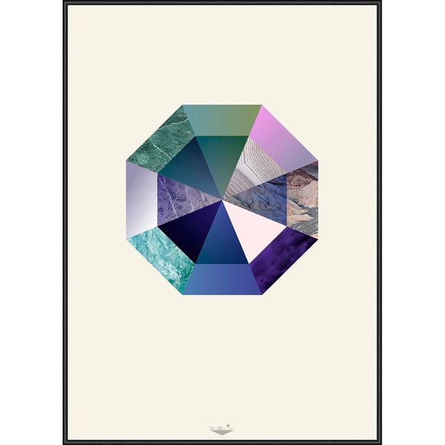 'Crystal Dreams 1' Framed Graphic Art East Urban Home on Productcaster.