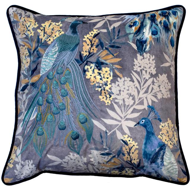 Feathers Abstract Sqaure Scatter Cushion Cushion With Filling Mercer41 on Productcaster.