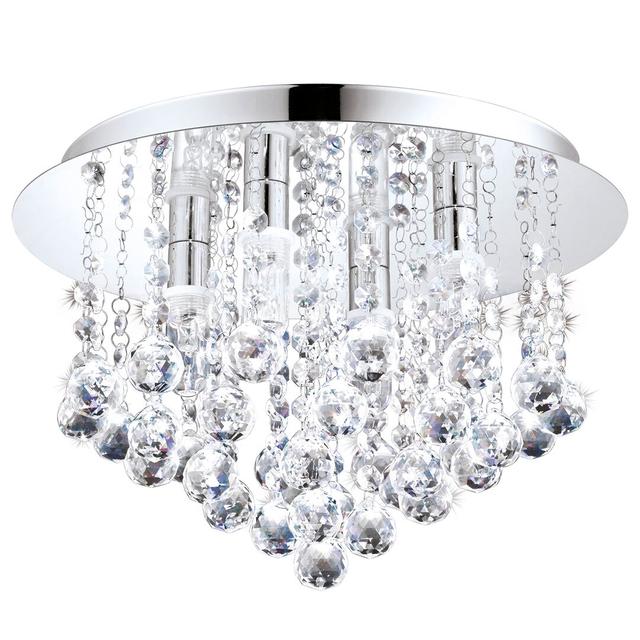 Isabeau 4-Light 35cm Semi Flush Mount Rosdorf Park on Productcaster.