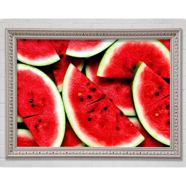 Sliced Watermelon - Single Picture Frame Art Prints Bright Star Size: 42cm H x 59.7cm W x 3cm D on Productcaster.