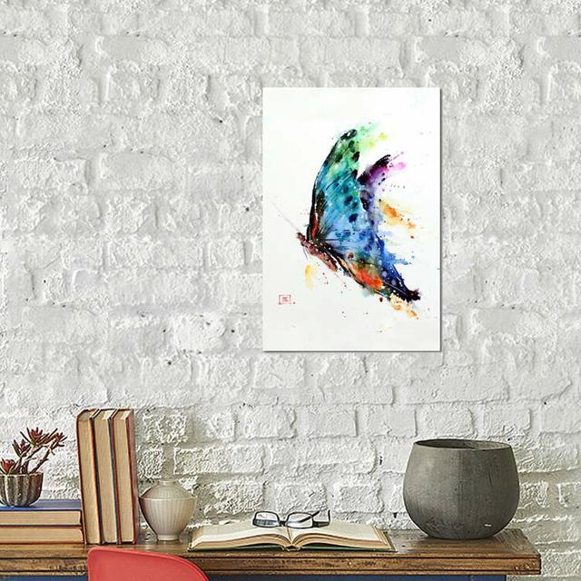 Butterfly by Dean Crouser - Painting on Canvas East Urban Home Size: 66.04cm H x 45.72cm W x 3.81cm D, Frame Option: No Frame on Productcaster.