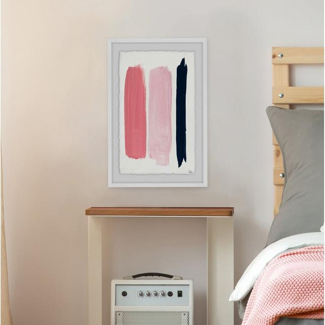 Blush Tones and Black II by Julia Posokhova - Picture Frame Painting Print on Paper East Urban Home Size: 46 cm H x 30 cm W x 3 cm D on Productcaster.