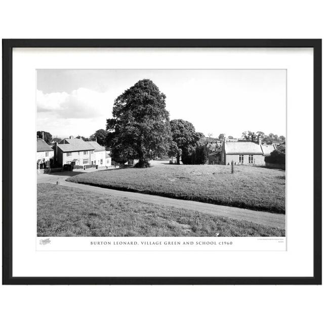 'Burton Leonard, Village Green and School C1960' - Picture Frame Photograph Print on Paper The Francis Frith Collection Size: 40cm H x 50cm W x 2.3cm on Productcaster.