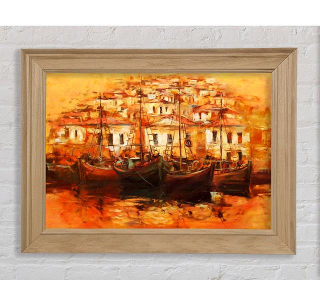 Venice Gondola 3 - Single Picture Frame Art Prints Bright Star Size: 42cm H x 59.7cm W x 8cm D on Productcaster.