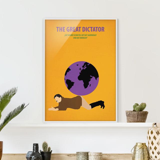 Movie Poster the Great Dictator - Picture Frame Graphic Art on Paper Bilderwelten Frame Option: White Framed, Size: 70cm H x 50cm W x 2cm D on Productcaster.