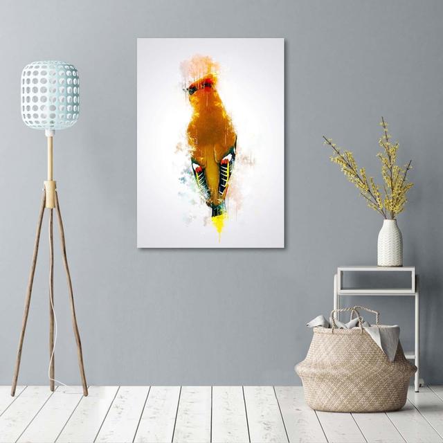 Poster Orange-Coloured Woodpecker Sansibar Home Größe: 90 cm H x 60 cm B x 1 cm T on Productcaster.