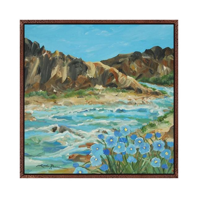 Taos Box Canyon by Linda Rauch - Gallery-Wrapped Canvas Giclée on Canvas Union Rustic Format: Classic Wood Framed, Size: 66.04cm H x 66.04cm W x 3.81c on Productcaster.