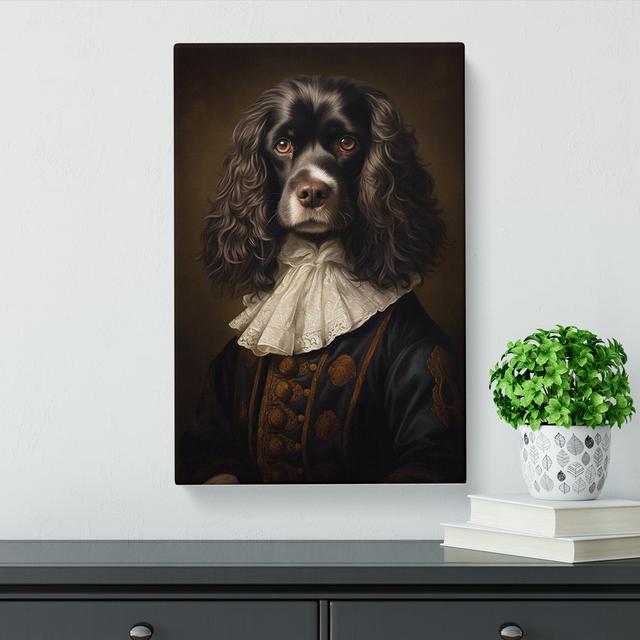 Cocker Spaniel Classicism Art Happy Larry Size: 76cm H x 50cm W x 3cm D on Productcaster.