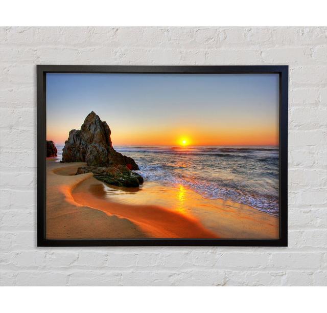 Sculptures Of The Ocean Framed Print Highland Dunes Size: 100cm H x 141.4cm W on Productcaster.