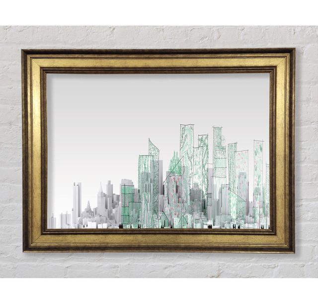 The City Sketch - Print Bright Star Size: 42cm H x 59.7cm W x 8cm D on Productcaster.