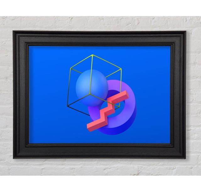 The Cube With A Sphere Framed Print Ivy Bronx Size: 84.1cm H x 142.2cm W x 8cm D on Productcaster.