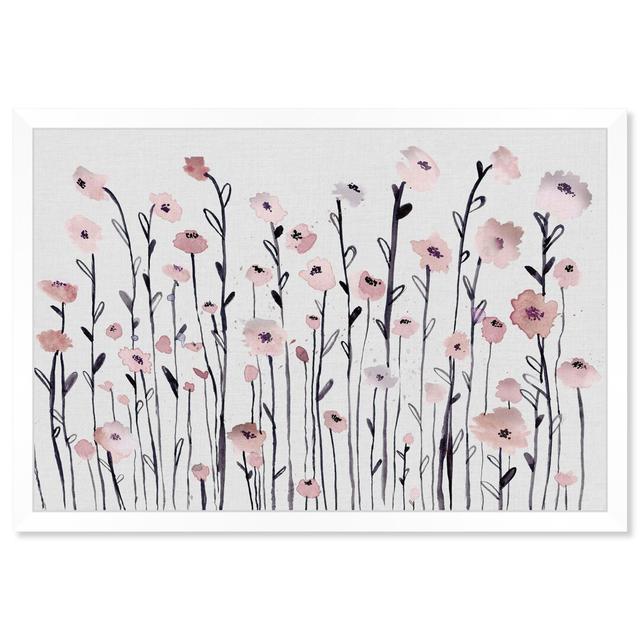 Garden of Dusty Rose - Painting Print East Urban Home Format: Picture Frame, Size: 39 cm H x 56 cm W x 4cm D on Productcaster.