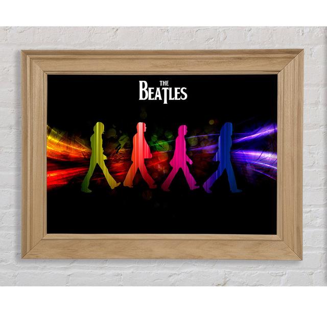 The Beatles Rainbow Walk - Single Picture Frame Art Prints Bright Star Size: 59.7cm H x 84.1cm W x 8cm D on Productcaster.