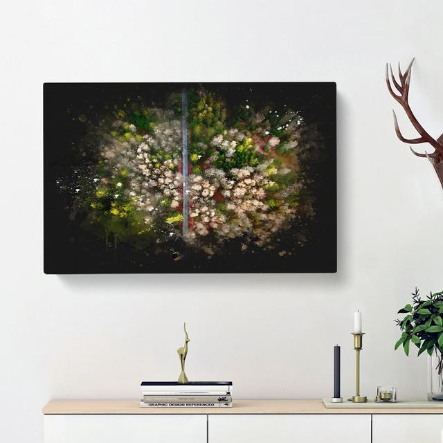 Separating The Forest - Wrapped Canvas Painting East Urban Home Size: 40cm H x 60cm W x 3cm D on Productcaster.