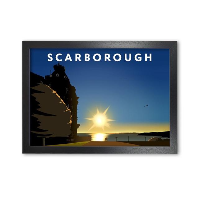 Scarborough Sunrise Grand Hotel by Richard O'Neill - Single Picture Frame Print 17 Stories Size: 42 cm H x 594 cm W, Frame Options: Black on Productcaster.