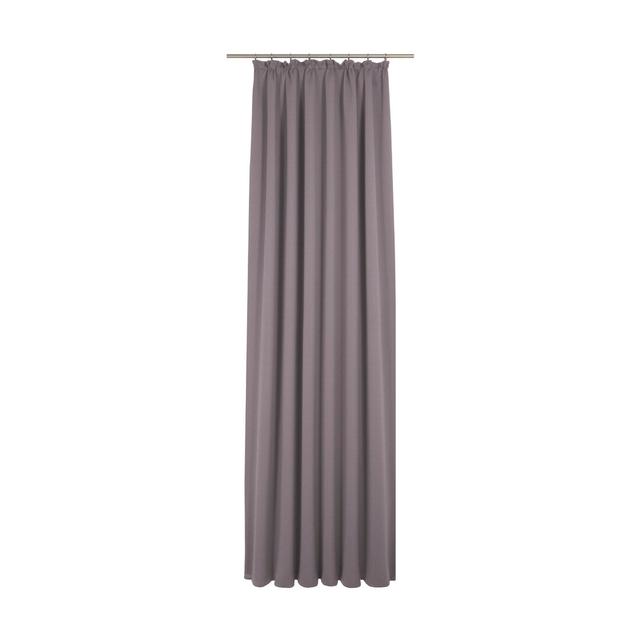 Sunday 82% Polyester And 18% Cotton Semi Sheer Pinch Pleat Curtain Panel Wirth Curtain Colour: Purple, Panel Size: 142cm Width x 335cm Drop on Productcaster.