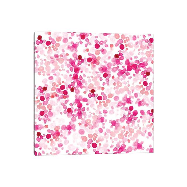 Pink Dots by Sara Berrenson - Painting Print on Canvas Ebern Designs Format: Wrapped Canvas, Size: 45.72cm H x 45.72cm W x 1.91cm D on Productcaster.