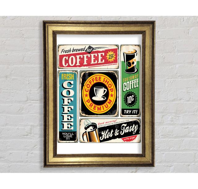 Coffee Shop Premium - Print Bright Star Size: 59.7cm H x 42cm W x 8cm D on Productcaster.