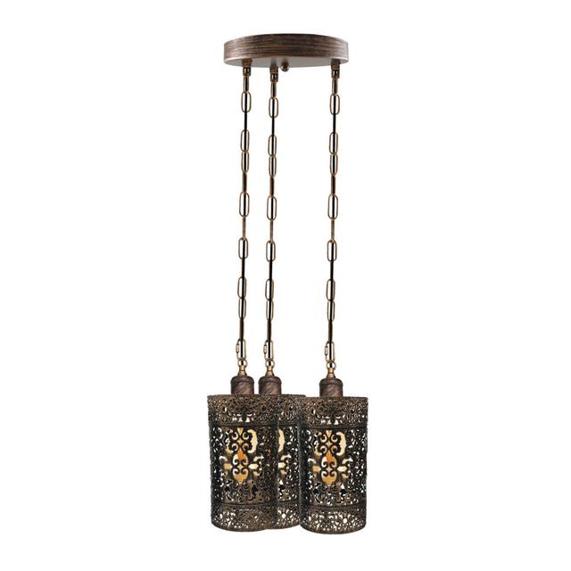 Mohler 3 - Light Cluster Cylinder Pendant Astoria Grand Finish: Brushed Copper on Productcaster.