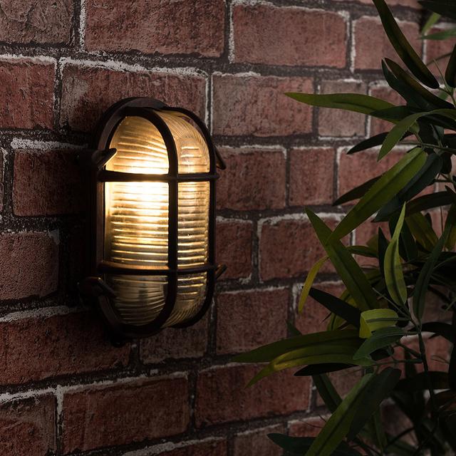 Matte Black 20cm H Water Glass Outdoor Sconce MiniSun Bulb Included: No Bulb on Productcaster.