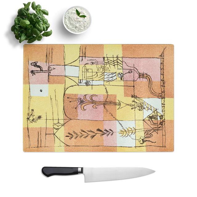 In the Spirit of Hoffmann by Paul Klee Chopping Board East Urban Home Size: 0.4cm H x 20cm W x 28.5cm L on Productcaster.