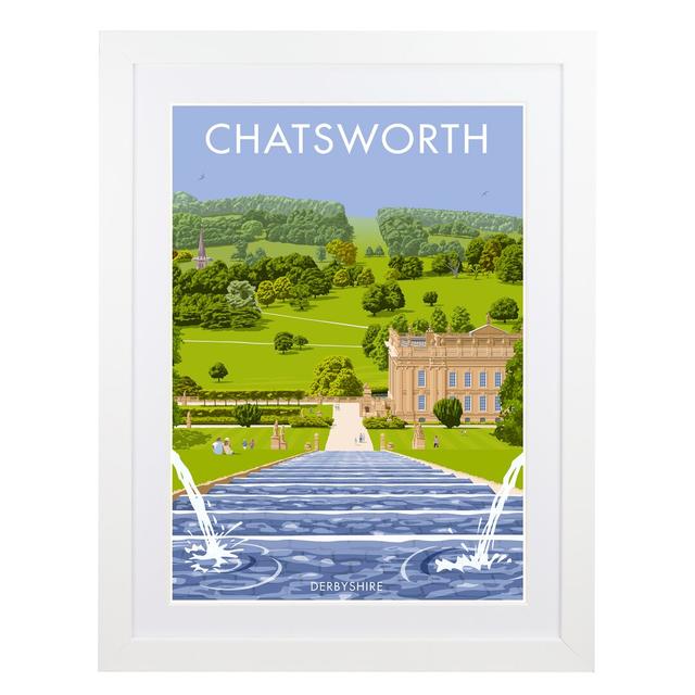 Chatswoth - Print 17 Stories Size: 40cm H x 30cm W x 3cm D, Frame Option: White Framed on Productcaster.