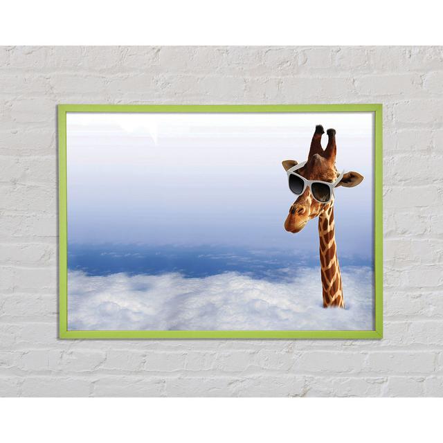 Ayushi Giraffe Head in the Clouds - Single Picture Frame Art Prints Happy Larry Size: 21cm H x 29.7cm W x 2cm D on Productcaster.